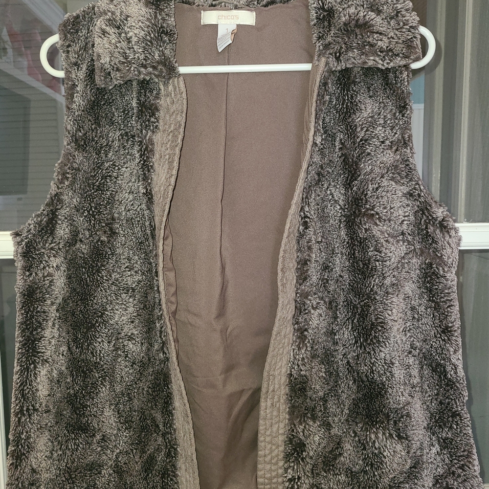 Chico's Charcoal Teddy Jacket